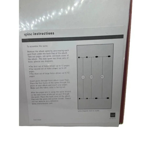 ChatterBox Postbound 8 x 8 inch Scrapbook Pink Green Stripe New Open Package - Picture 4 of 6